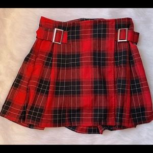 Little Big Girls' Pleated Plaid Mini Skort